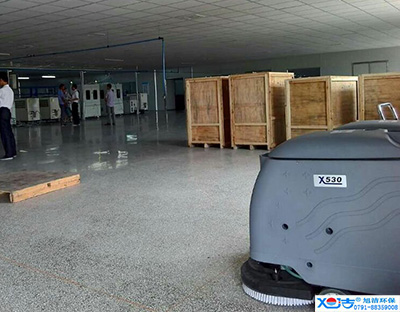 旭潔洗地機(jī)在手，車間廠房地面清潔我有